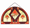 Mission Style Glass Panel