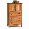 Shaker Mission 3 Drawer Dresser Chest