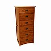 Quarter Sawn Oak Mission Craftsman 6 Drawer Chest