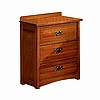 Quarter Sawn Oak Mission Craftsman 3 Drawer Nightstand