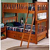 Ash Mission Craftsman Bunk Bed w/Drawers