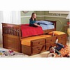 Mission Pine Captain's Twin Trundle Bed