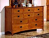 Mission Craftsman Oak 10 Drawer Dresser