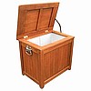 Teak Finish Ice Cooler Chest