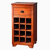 Light Cherry Shaker Mission Wine Rack Cabinet