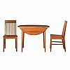Mission Shaker Oak 3pc Dining Set