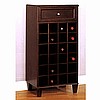 Mission Shaker Cappuccino Wine Rack Cabinet Bar