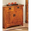 Oak Mission Craftsman Buffet Sideboard Cabinet