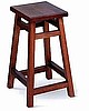 Pair Shaker Mission Style Walnut Barstool
