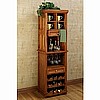 Mission Craftsman Cherry Wine Rack Bar Cabinet