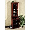 Mahogany Mission Wine Rack Cabinet Bar