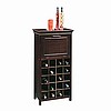 Shaker Dark Cherry Wine Rack Bar Cabinet