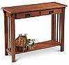 Oak Mission Craftsman Sofa Table