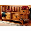 Craftsman Mission 3 Drawer Oak Storage Bench