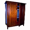 Mission Solid Wood Mahogany Entertainment Armoire