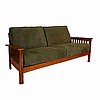 Craftsman Mission Morris Hardwood Loveseat