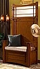 Mission Craftsman Oak Wood Hall Tree
