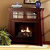 Mission Craftsman Walnut Fireplace