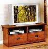 Craftsman Mission Shaker Oak Entertainment Center