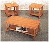 Solid Wood Mission Oak Side Table