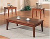 Shaker Mission 3pc Cherry Coffee & End Table Set