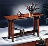 Oak Mission Craftsman Sofa Console Table