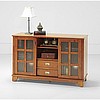 Mission Shaker Oak Bookcase Cabinet