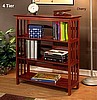Cherry Mission Craftsman Style 4 Tier Bookcase