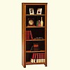 Mission Shaker Oak Bookcase