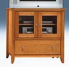 Light Cherry Shaker TV Video Base
