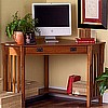 Oak Mission Craftsman Corner Desk