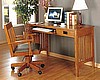 Mission Craftsman Oak Computer Desk and Chair Set