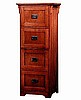 Mission Craftsman Style Oak 4 Drawer File Cabinet