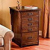 Mission Craftsman Dark Oak 5 Drawer File Cabinet