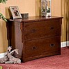 Mission Craftsman Dark Oak Lateral File Cabinet