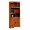 Mission Craftsman Bookcase Library With Doors