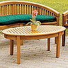 Eucalyptus Hardwood Oval Coffee Table
