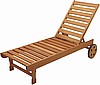 Eucalyptus Hardwood Chaise Lounge