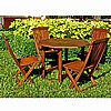 Teak Type Hardwood 5pcs Dining Set
