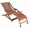 Eucalyptus Hardwood Folding Garden Lounge Armchair