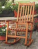 Mission Teak Wood Outdoor Rocking Rocker Chair