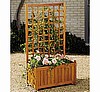 Teak Finish Wood Planter Trellis
