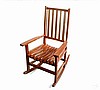 Teak Wood Rustic Outdoor Rocking Rocker Chair