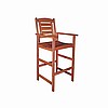 Teak Finish Bar Stool