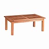 Teak Finish Mission Coffee Cocktail Table