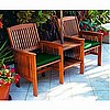 Mission Teak Wood Settee