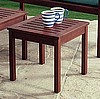 Stained Teak Wood Side Table