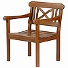 Teak X-Back Garden Armchair