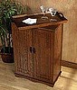 Craftsman Mission Oak Wine Rack Cabinet Bar