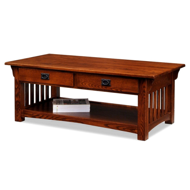 Oak Mission Craftsman Coffee Table